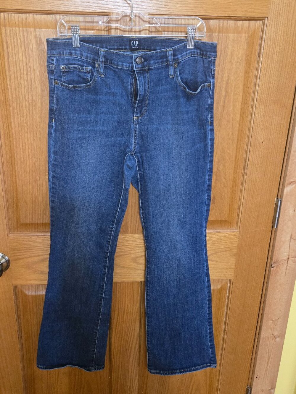 Women's GAP Jeans Flare Dark Blue Size 32